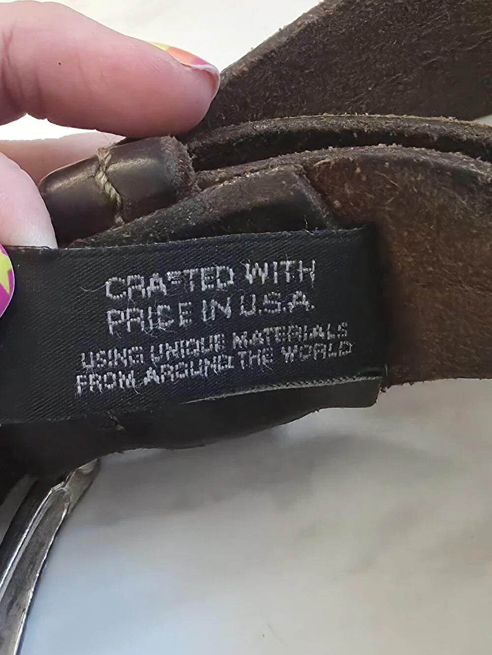 Brighton USA leather belt